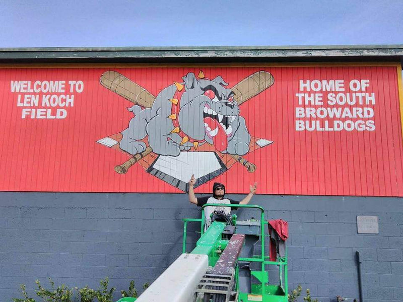 Custom Bulldog Stadium Wall Art