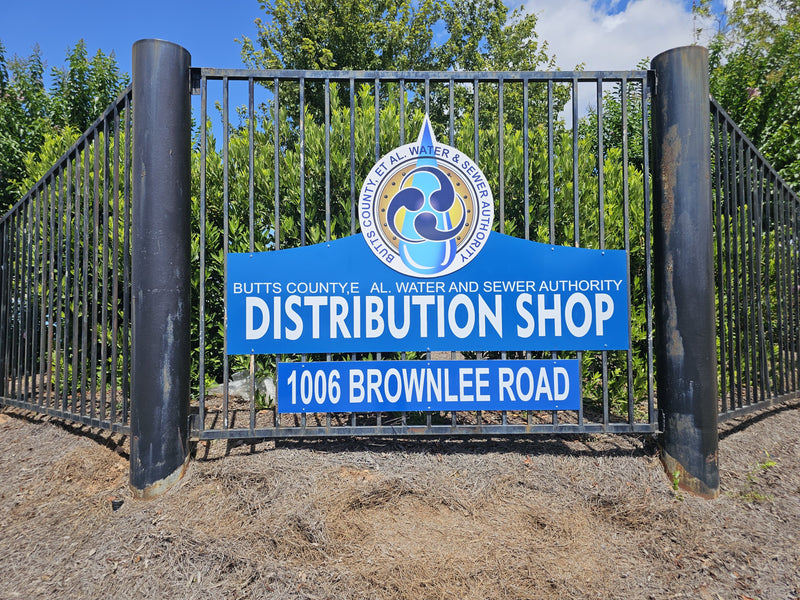Sewer Authority Business Sign
